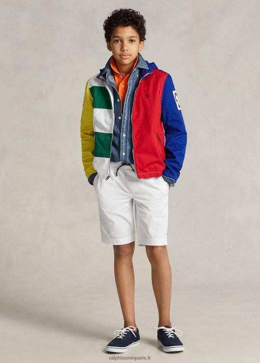 short chino à cordon de serrage 46T60T5641 enfants Ralph Lauren blanc