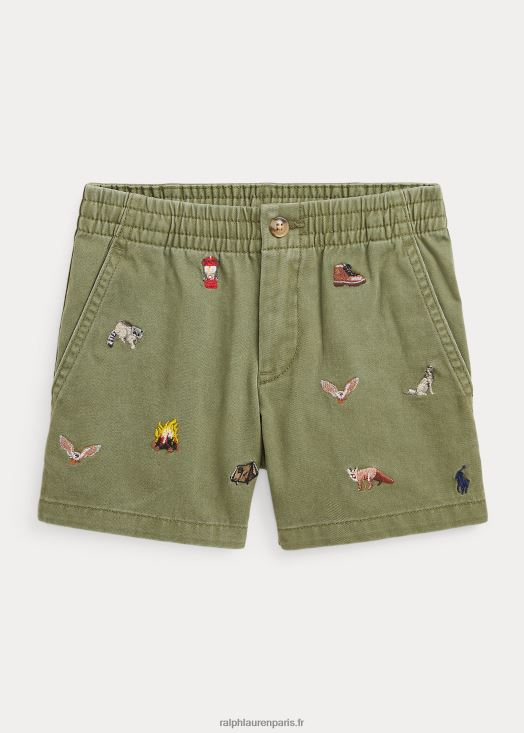 short chino en coton polo prepster 46T60T9789 enfants Ralph Lauren sauge noire