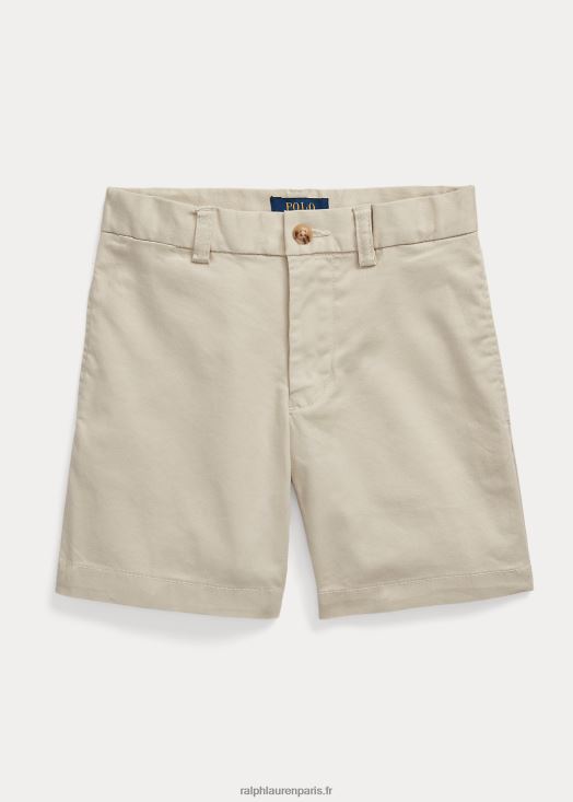 short chino stretch coupe droite 46T60T5879 enfants Ralph Lauren sable de base