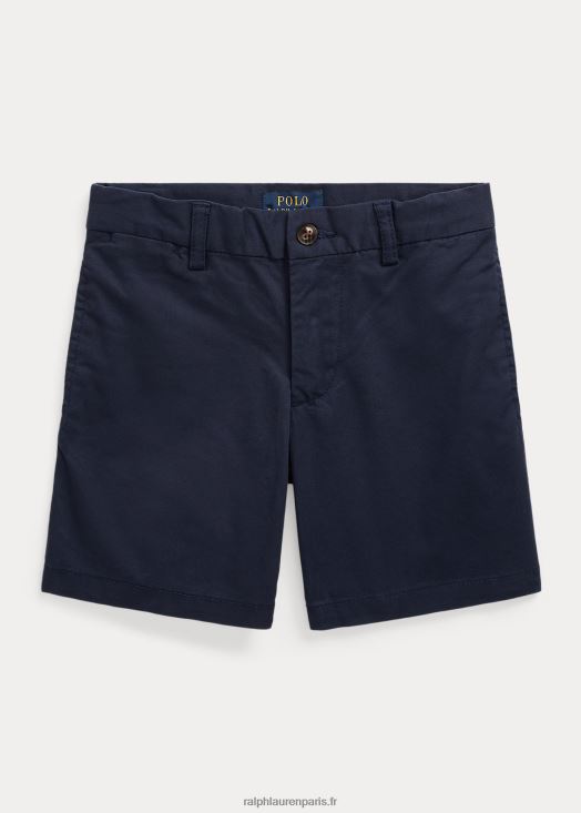 short chino stretch coupe droite 46T60T5880 enfants Ralph Lauren marine de newport