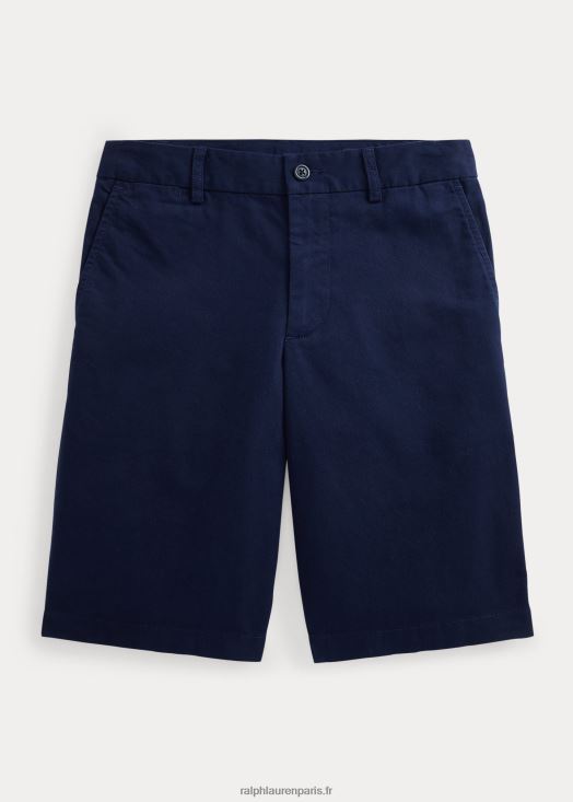 short chino stretch coupe droite 46T60T6018 enfants Ralph Lauren marine de newport