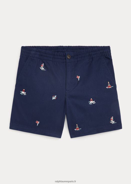 short chino stretch polo prepster 46T60T6180 enfants Ralph Lauren marine de newport
