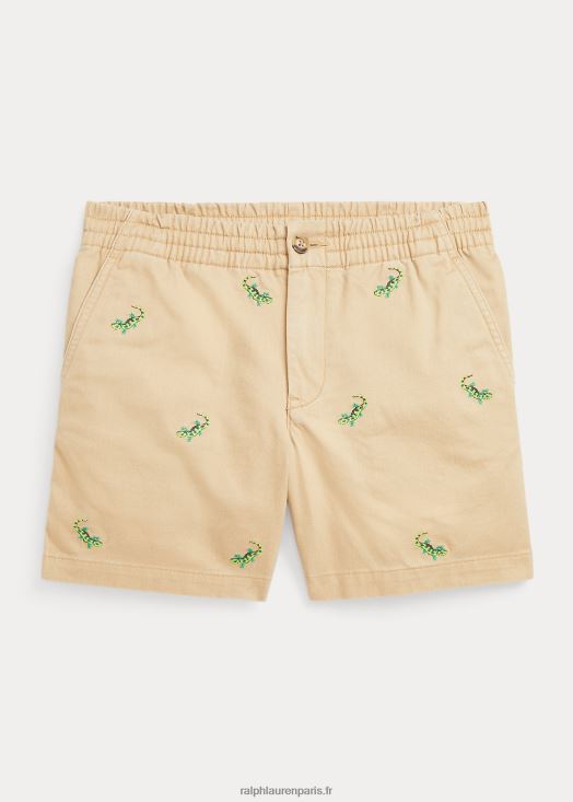 short chino stretch polo prepster 46T60T6692 enfants Ralph Lauren kaki vintage