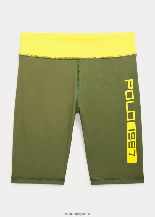 short cycliste interlock stretch à logo 46T60T7118 enfants Ralph Lauren sauge noire - Cliquez sur l'image pour la fermer