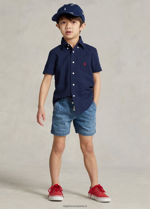 short en jean polo prepster 46T60T5653 enfants Ralph Lauren lavage milbrook