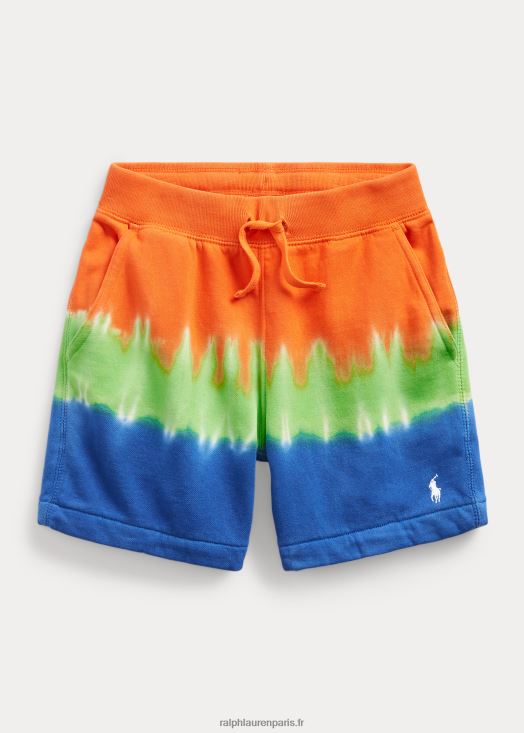 short en molleton tie-dye 46T60T6530 enfants Ralph Lauren étoile saphir multi