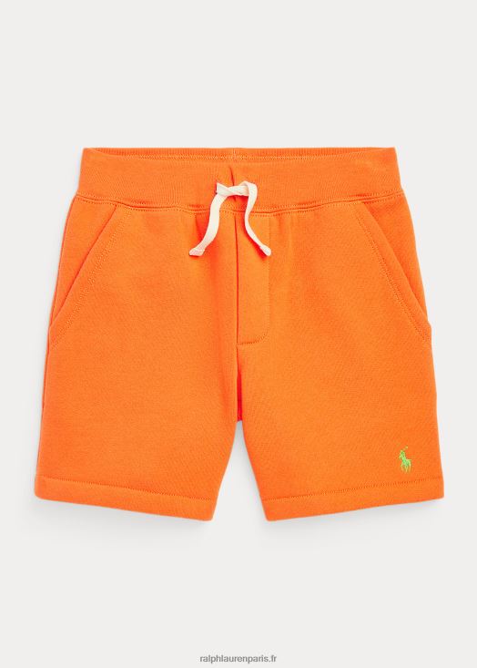 short en polaire avec cordon de serrage 46T60T5840 enfants Ralph Lauren station orange
