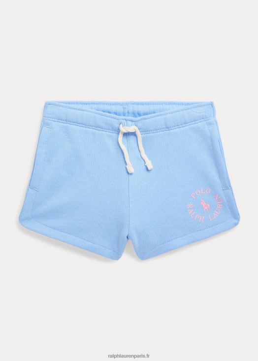 short en éponge à logo big pony 46T60T6802 enfants Ralph Lauren bleu bébé