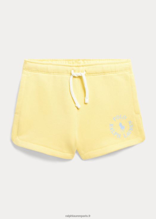 short en éponge à logo big pony 46T60T6803 enfants Ralph Lauren guichet jaune