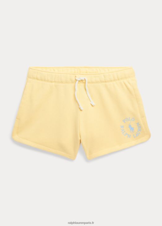 short en éponge à logo big pony 46T60T7053 enfants Ralph Lauren guichet jaune