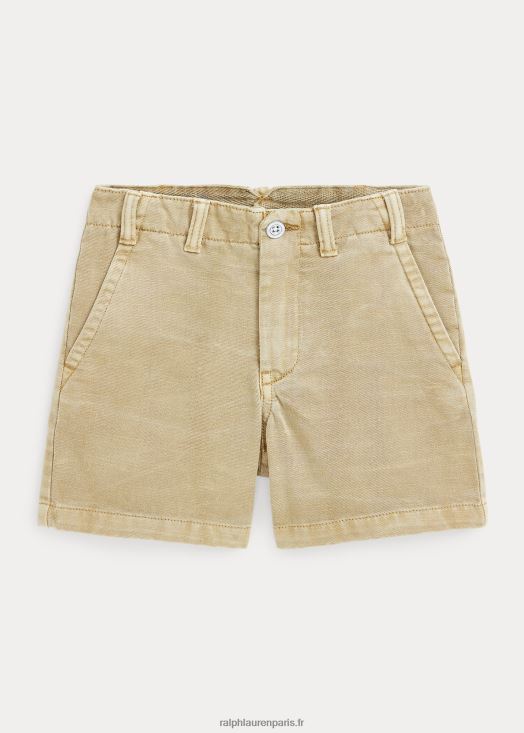 short en sergé de coton 46T60T5749 enfants Ralph Lauren beige côtier