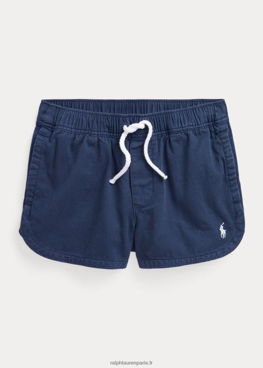 short en sergé de coton 46T60T9964 enfants Ralph Lauren marine rustique