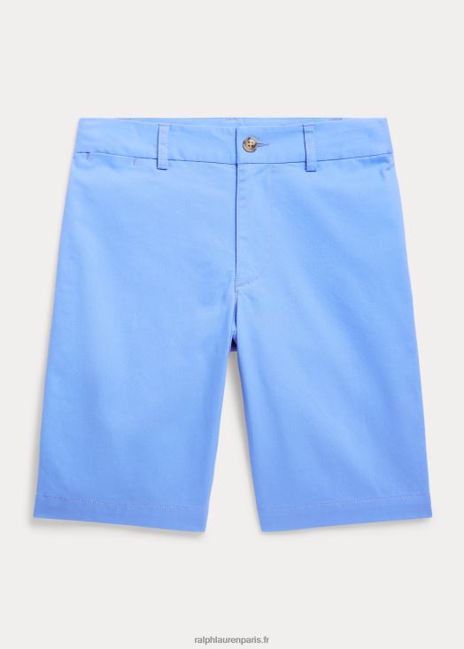 short en sergé flex abrasif coupe droite 46T60T5645 enfants Ralph Lauren bleu de l'île du port