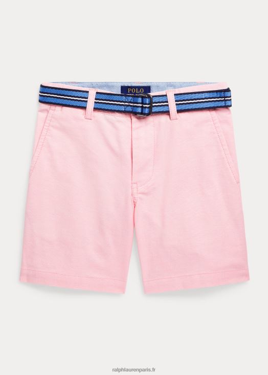 short oxford en coton coupe droite 46T60T5793 enfants Ralph Lauren Oxford rose