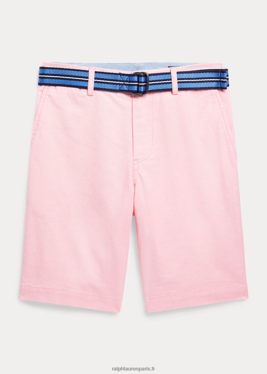 short oxford en coton coupe droite 46T60T6005 enfants Ralph Lauren Oxford rose
