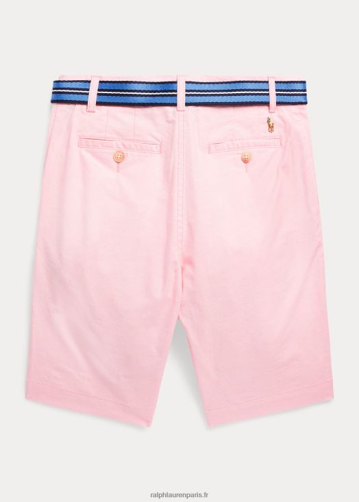 short oxford en coton coupe droite 46T60T6005 enfants Ralph Lauren Oxford rose