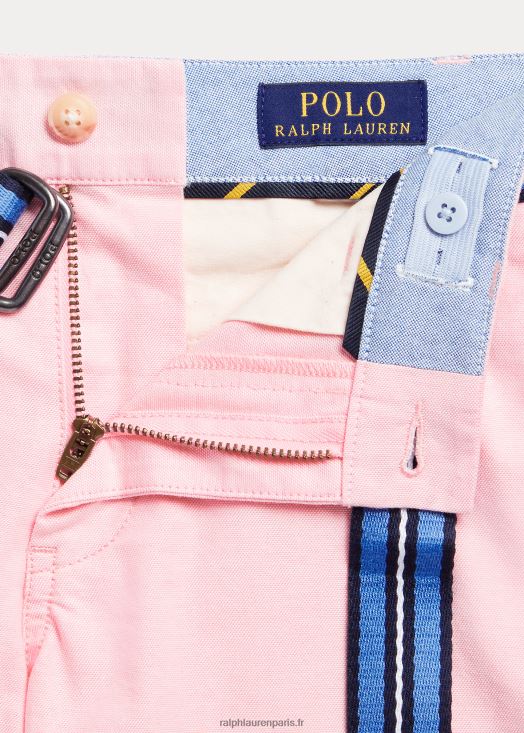 short oxford en coton coupe droite 46T60T6005 enfants Ralph Lauren Oxford rose