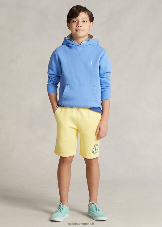 short polaire à logo big pony 46T60T5651 enfants Ralph Lauren jaune bristol