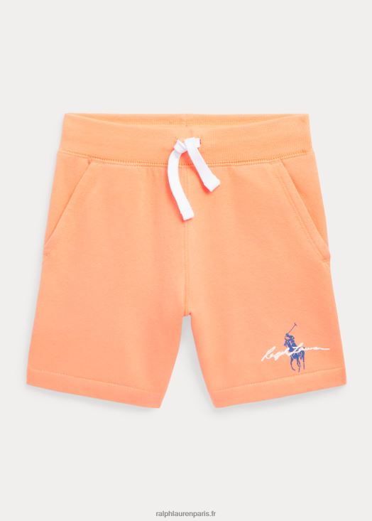 short polaire à logo big pony 46T60T5735 enfants Ralph Lauren orange clair