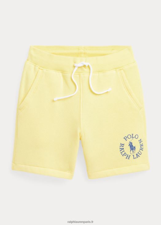 short polaire à logo big pony 46T60T5738 enfants Ralph Lauren jaune bristol