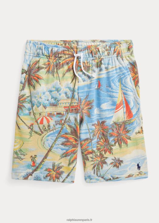 short spa éponge à imprimé tropical 46T60T6095 enfants Ralph Lauren bazar de plage hawaïen