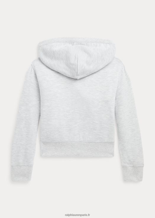sweat à capuche à effet portefeuille 46T60T7441 enfants Ralph Lauren bruyère printanière