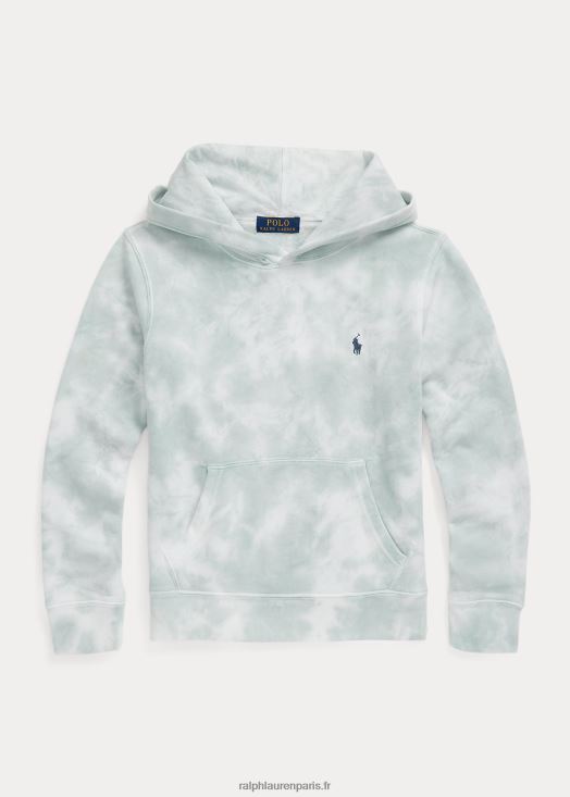 sweat à capuche en molleton délavé 46T60T6085 enfants Ralph Lauren menthe fanée