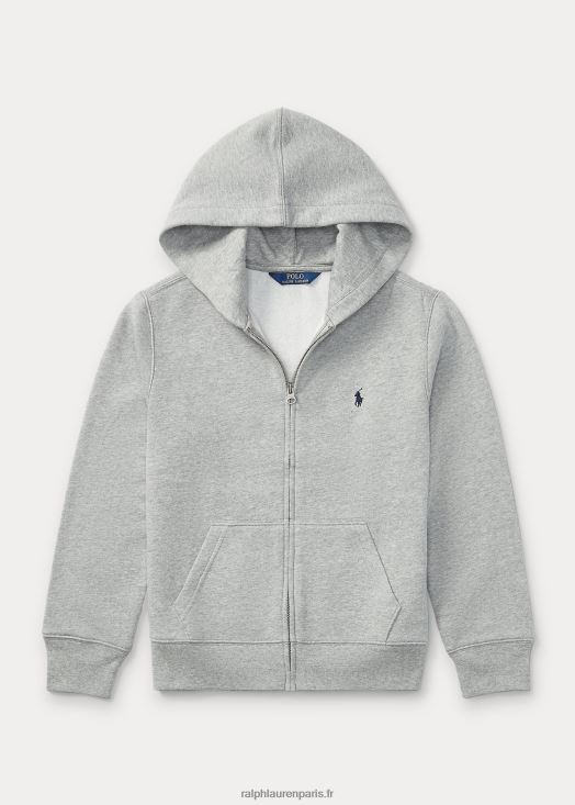 sweat à capuche en molleton de coton mélangé 46T60T6056 enfants Ralph Lauren bruyère sport foncé