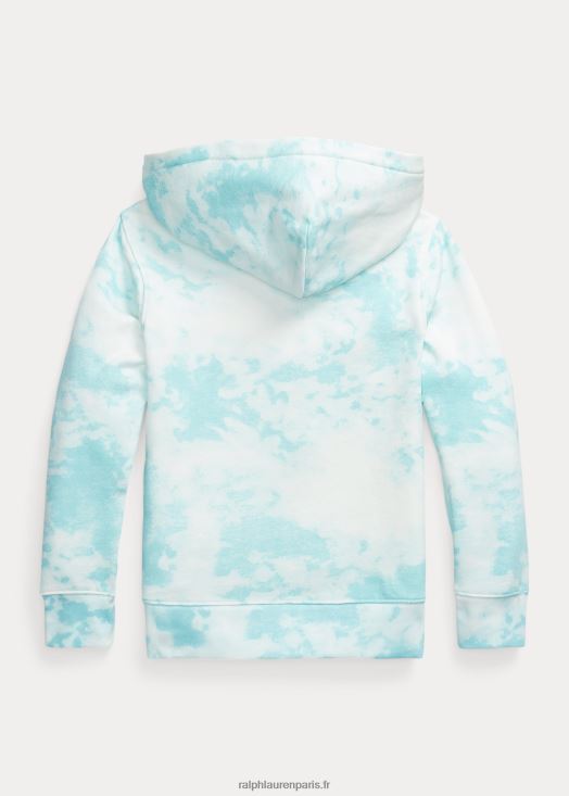 sweat à capuche en molleton à imprimé tie-dye polo bear 46T60T6113 enfants Ralph Lauren île aquatique