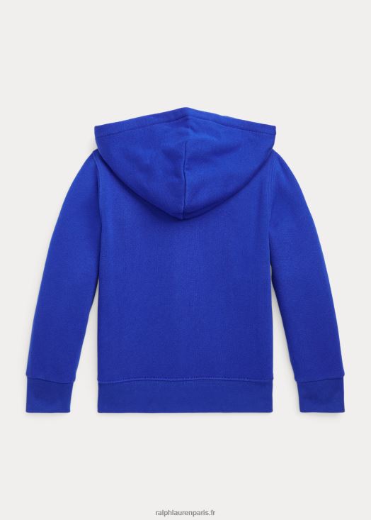 sweat à capuche entièrement zippé en polaire polo bear 46T60T6513 enfants Ralph Lauren étoile saphir