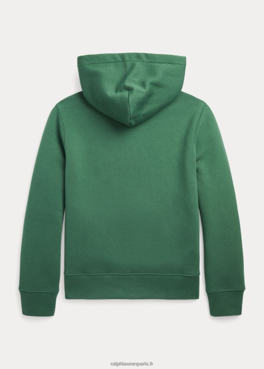sweat à capuche graphique brodé 46T60T6123 enfants Ralph Lauren vert verano