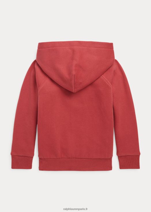 sweat à capuche polaire big pony 46T60T7352 enfants Ralph Lauren piment