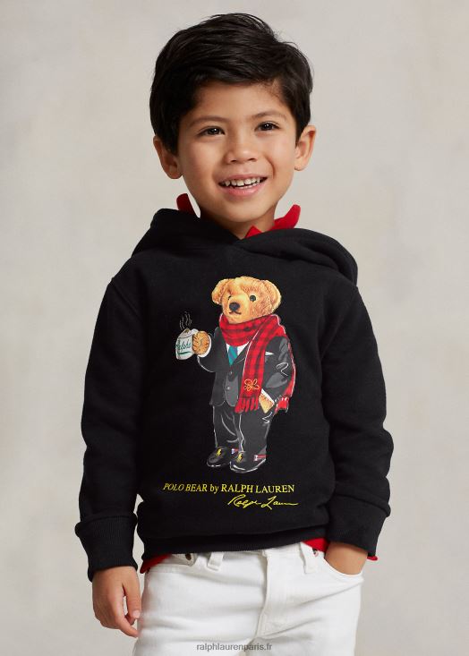 sweat à capuche polo bear nouvel an lunaire 46T60T6439 enfants Ralph Lauren noir