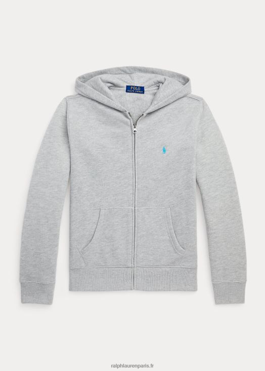 sweat à capuche zippé poney poney polo 46T60T6648 enfants Ralph Lauren andover bruyère