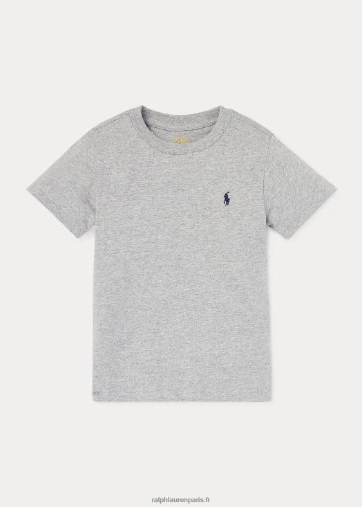 t-shirt à col rond en jersey de coton 46T60T5890 enfants Ralph Lauren andover bruyère