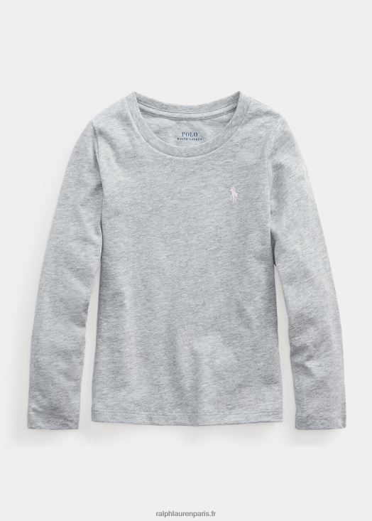 t-shirt en jersey de coton 46T60T6898 enfants Ralph Lauren andover bruyère
