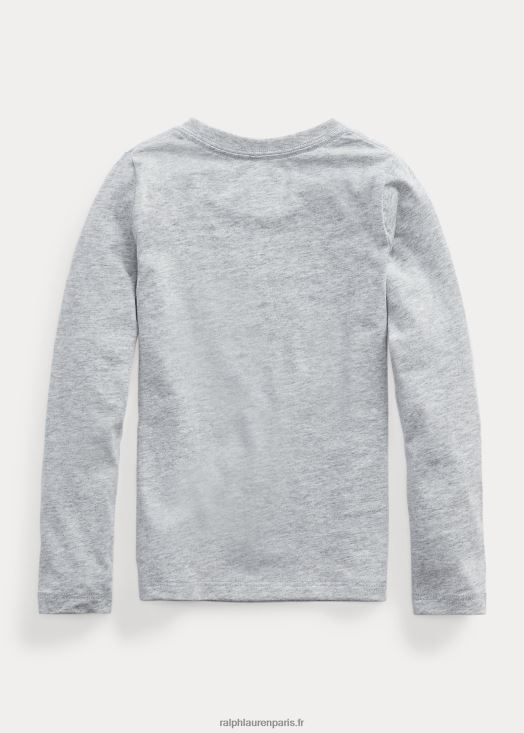 t-shirt en jersey de coton 46T60T6898 enfants Ralph Lauren andover bruyère