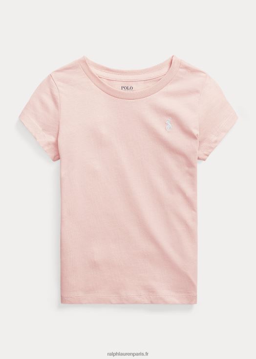 t-shirt en jersey de coton 46T60T6906 enfants Ralph Lauren soupçon de rose