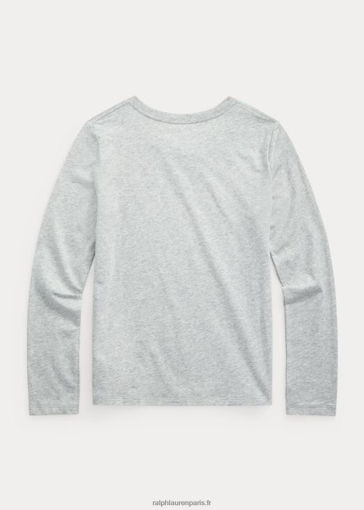 t-shirt en jersey de coton 46T60T7216 enfants Ralph Lauren andover bruyère