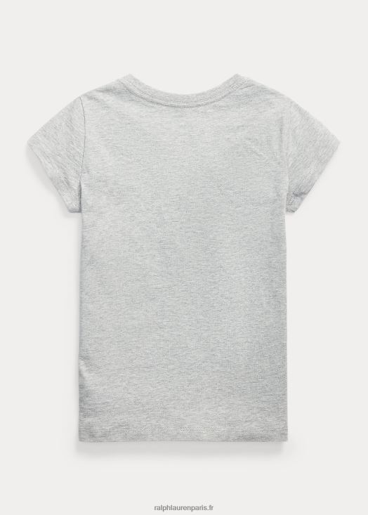 t-shirt en jersey de coton 46T60T7220 enfants Ralph Lauren andover bruyère