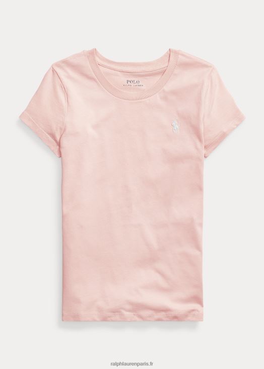 t-shirt en jersey de coton 46T60T7222 enfants Ralph Lauren soupçon de rose