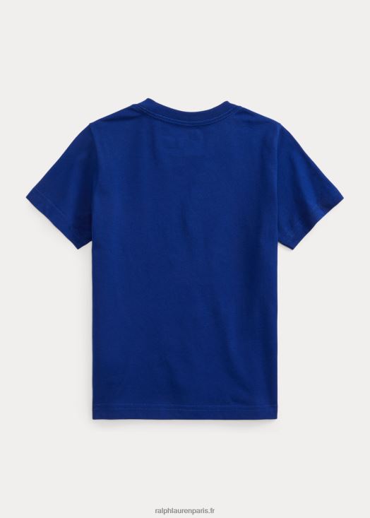 t-shirt en jersey de coton à couleurs changeantes 46T60T9784 enfants Ralph Lauren patrimoine royal