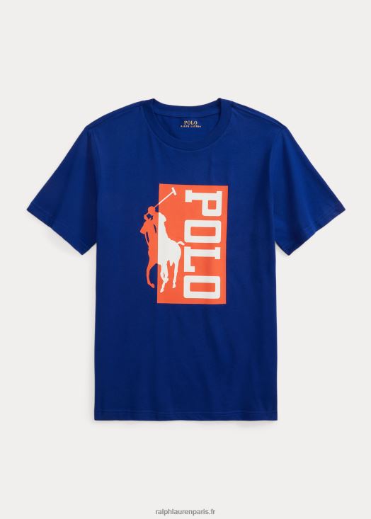 t-shirt en jersey de coton à couleurs changeantes 46T60T9822 enfants Ralph Lauren patrimoine royal