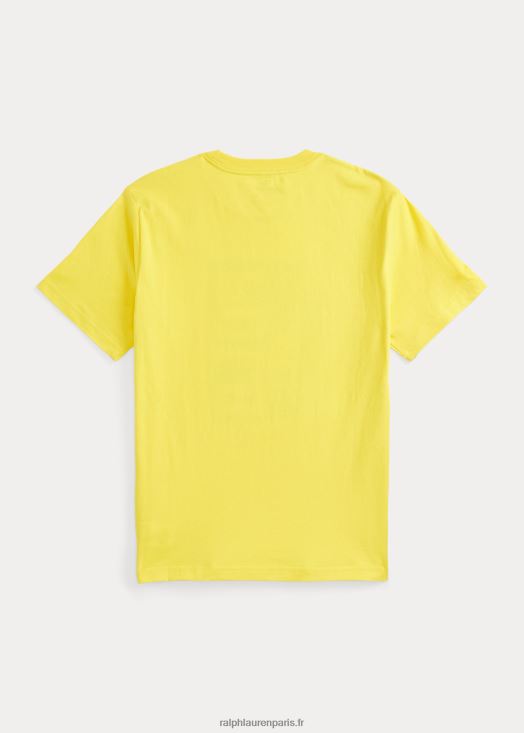 t-shirt en jersey de coton à couleurs changeantes 46T60T9823 enfants Ralph Lauren écrasement de citron