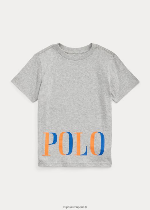 t-shirt en jersey de coton à logo 46T60T5768 enfants Ralph Lauren andover bruyère