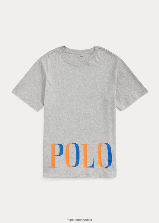t-shirt en jersey de coton à logo 46T60T9837 enfants Ralph Lauren andover bruyère - Cliquez sur l'image pour la fermer