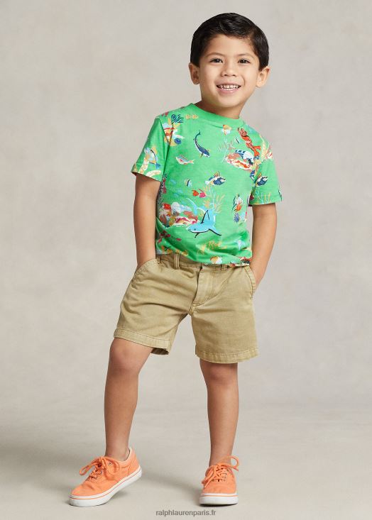 t-shirt en jersey de coton polo bear 46T60T5654 enfants Ralph Lauren kelly classique Bearwaiian