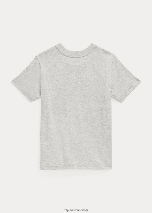 t-shirt en jersey de coton polo bear 46T60T6490 enfants Ralph Lauren andover bruyère
