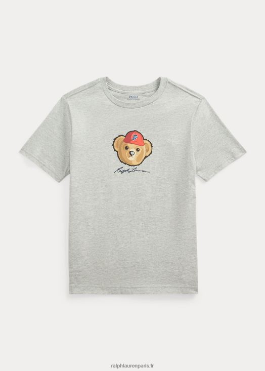 t-shirt en jersey de coton polo bear 46T60T6629 enfants Ralph Lauren andover bruyère