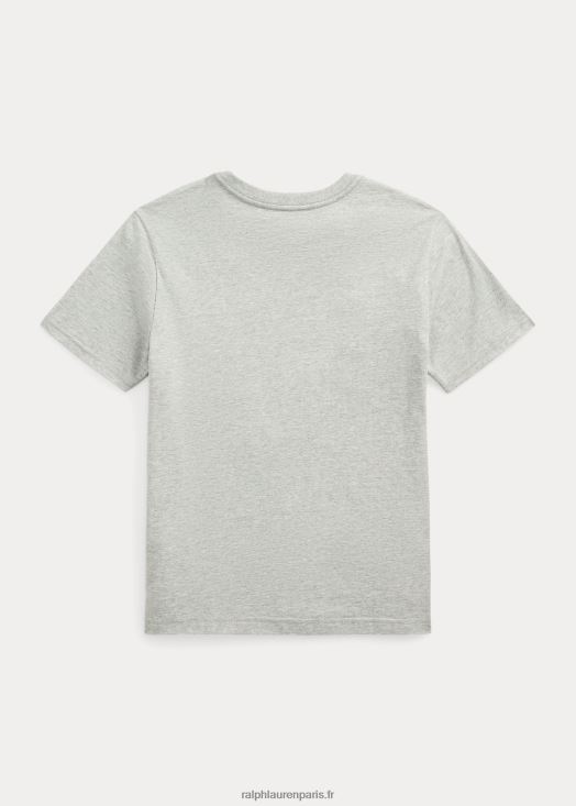 t-shirt en jersey de coton polo bear 46T60T6629 enfants Ralph Lauren andover bruyère